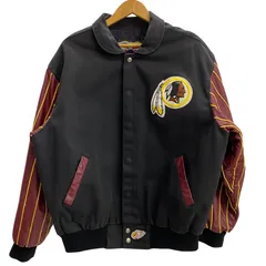 ジェフハミルトン JEFF HAMILTON 90's USA製 NFL スタジャン レッドスキンズ ジャケット ブラック Lサイズ 201MT-5853 VB