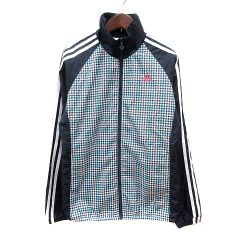 adidas ｜トラックジャケット｜ピンク｜千鳥柄｜美品｜即日発送｜送料