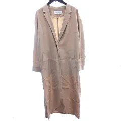 アーバンリサーチ URBAN RESEARCH スプリングコート チェスター シャツ ロング F ベージュ /AU