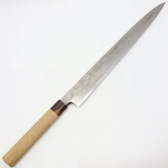 堺一文字光秀 柳包丁 尺二 栗型柄 刃渡り約370mm 和包丁 柳刃のサムネイル