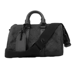 ルイ・ヴィトン(Louis Vuitton) ルイ・ヴィトン ハンドバッグ モノグラム・トリヨン キーポルバンドリエール25 M20900 ノワール 2wayバッグメンズ