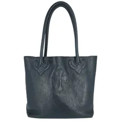 【中古】 CHROME HEARTS クロムハーツ FSトート ベビーレザー ブラック クロスパッチ トートバッグ ハンドバッグ 25033193 RSのサムネイル