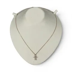 4℃ ヨンドシー ネックレス クロス ダイヤ K18 総重量約1.9g - メルカリ