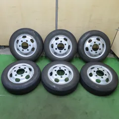 バリ溝！22年！8.5分！6本★トラック 175/75R15 103/101N ブリヂストン R202 スチール ホイール 15インチ PCD184.15/6H★6041501ナノのサムネイル