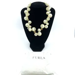 FURLA　フルラ　パール調　ネックレス　大玉　チョーカーのサムネイル