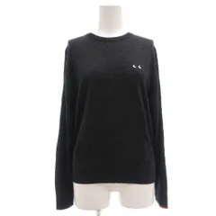 ユニクロ UNIQLO 美品 アニヤハインドマーチ コラボ 24AW メリノ クルーネック セーター ニット S 黒 ブラック /MG