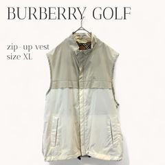 BURBERRY GOLF バーバリー ゴルフ ナイロンベスト アイボリー系