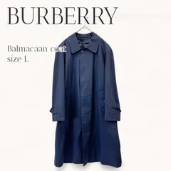 美品 80s 英国製ヴィンテージ Burberrys バーバリーズ ステンカラーコート 旧タグ 比翼仕立て ネイビー ライナー付き ノバチェック