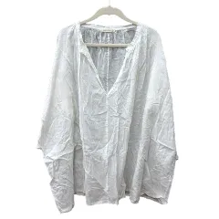 スタディオクリップ Studio Clip ブラウス 長袖 シアー 白 ホワイト /MN