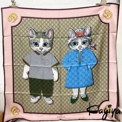 新品】ヒグチユウコ gucci コラボ スカーフ - メルカリ