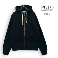 R2676/ 90s POLO Ralph Lauren ポロ ラルフローレン ジップ パーカー ブラック sizeM
