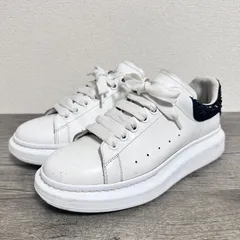 Alexander McQueen アレキサンダーマックイーン オーバーサイズドスニーカー 662654 レースアップ クリスタル 厚底スニーカー サイズ40 25cm 白/黒 モノトーン ユニセックス メンズ レディースのサムネイル