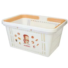 パンどろぼう 卓上収納 キャラバスケット ベージュ  小物入れ 絵本キャラクター グッズ 