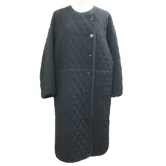 ブラック バイ マウジー BLACK by moussy quilting long coat キルティングコート ロング ノーカラー ナイロン 2 M相当 黒 ブラック 070CA030-0470 /Xのサムネイル