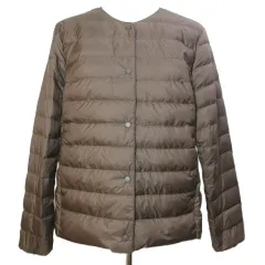 ユニクロ UNIQLO 20AW ウルトラライトダウンコンパクトジャケット 2WAYカラー ナイロン 大きいサイズ XL 茶 ブラウン 211-429456 /X