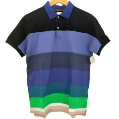 ポールスミス Paul Smith マルチカラー 生地切替 サイドスリット ポロシャツ メンズ import：M 
