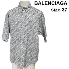 新品】BALENCIAGA ロゴ総柄 半袖シャツ サイズ37 - メルカリ