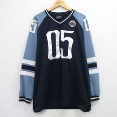 レア○90s《FUBU フブ》刺繍Tシャツ 長袖/ブルー/メンズXL - メルカリ