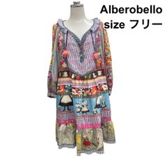 オレボレブラ アルベロベロ シワ加工 シアー ブラウス ぶたさん 花柄