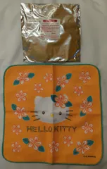 サンリオ くるっとまわしてハローキティサマーチャレンジ! プチタオル オレンジハイビスカス 2024年
