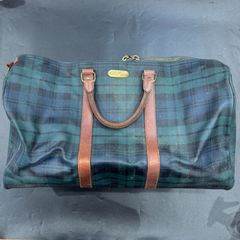 POLO RALPH LAUREN チェック柄 バッグ 大容量 ネイビー系 - メルカリ