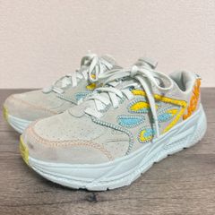 HOKA 호카 유니섹스 클리프톤 L 엠브로이드 1126854 스웨이드 스니커즈 캐주얼 신발 23.5cm 라이트 블루 레이디스