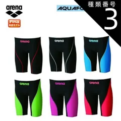 種類3：BKBS/R130 arena(アリーナ) 競泳用 水着 AQUAFORCE FUSION-II (アクアフォースフュージョン2) ジュニア ハーフスパッツ FINA承認 [ARN-7011MJ]
