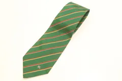 【中古】 Burberrys メンズネクタイ -- シルクネクタイ Burberrys -- 緑 グリーン