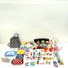 【中古品】ディズニー グッズ まとめ フィギュア ショルダーバッグ 財布 40thピンバッチ ぬいぐるみ 小物入れ キーホルダー TDR TDL KA