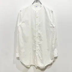 LE GLAZIK ル グラジック バンドカラーシャツ ホワイト 日本製 ギャザー【送料込み】のサムネイル