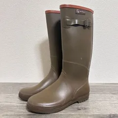 AIGLE エーグル フランス製 CHANTEBELLE シャンタベル ラバーブーツ レインブーツ  長靴 サイズ39 24.5cm カーキ