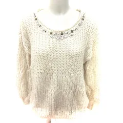 メイソングレイ MAYSON GREY ニット セーター 長袖 モヘア混 2 クリーム /RT