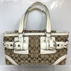 希少✨コーチ パッチワーク シグネチャーハンドバッグ ミニボストン 