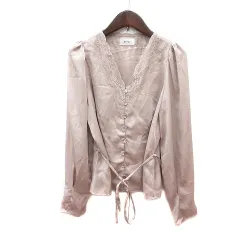 デイシー deicy ブラウス レース 長袖 F ベージュ /MN