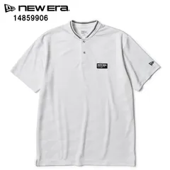 NEW ERA ニューエラ 14859906 半袖 ショートカラーポロシャツ ホワイト ゴルフ Tシャツ ポロシャツ トップス【ニューエラ ニューエラゴルフ ショートスリーブ 吸汗速乾 UVカット 抗菌 ユニセックス ジャカード スポーツ シンプル 新品】のサムネイル