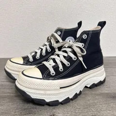Converse コンバース オールスタートレックウェーブHI 1SD400 REACT2.0 ハイカット キャンバススニーカー 厚底スニーカー US5 24cm ブラック ユニセックス レディース