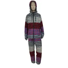 186000 現状品 DIESEL ディーゼル セットアップ　ジップアップパーカーコーチジャケット S 総柄 ポリエステル メンズ