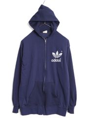 80s デサント製 adidas トレフォイル パーカー L ビンテージ - メルカリ