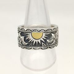美品】 イーグル サンマークリング 太陽 SILVER シルバー925 24号 15.3 