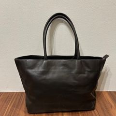 P.I.D レザートート ビジネス シボ革 ダークブラウン - メルカリ