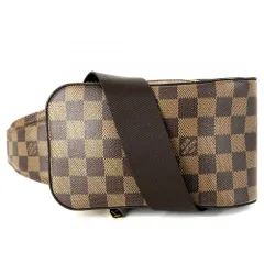 ルイヴィトン ボディバッグ メンズ ジェロニモス ウエストポーチ 斜め掛け Geronimos　 LOUIS VUITTON N51994 ダミエキャンバス ブラウン 茶 ゴールド金具 美品【中古品】のサムネイル