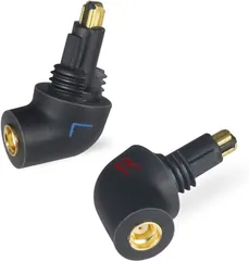 OKCSC EXK-MMCX 変換コネクター コネクターキット Sony用 EXシリーズコネクタ オス MMCXコネクタ メス MDR-EX1000 EX600 EX800 2個セット (ブラック,  Sony用 EXシリーズコネクタ（オス） t)