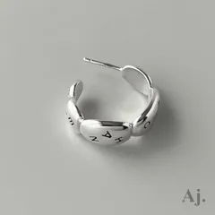 【片耳のみ・キャッチ無し】 シャネル フープ ピアス ロゴ Silver 925 ヴィンテージ CHANEL