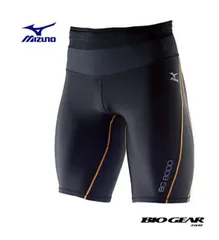 【ゆうパケットで送料無料！代金引換不可】MIZUNO ミズノ BG8000 バイオギアタイツ(ハーフ) ブラック×オレンジ[A60BP32598] ※配達日時指定不可商品です。
