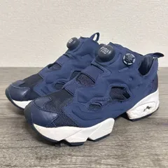 訳あり Reebok リーボック インスタポンプフューリーOG V65752 メッシュ スニーカー 23cm ネイビー ユニセックス レディース