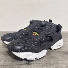 訳あり ABC-MART限定 Reebok リーボック インスタポンプフューリーOG 25周年 ロゴ総柄 EG1753 メッシュ スニーカー 24cm 黒 ユニセックス レディース