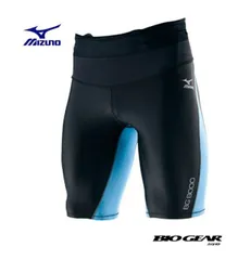 【ゆうパケットで送料無料！代金引換不可】MIZUNO ミズノ BG8000 バイオギアタイツ(ハーフ) ブラック×ブルー[A60BP32592] ※配達日時指定不可商品です。
