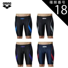 種類18：NVRD (ネイビーレッド)/L arena(アリーナ) ロングボックス (アクアエクサカット) スイム 競泳水着 メンズ ハーフスパッツ [FLA0970]
