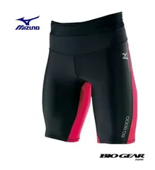 【ゆうパケットで送料無料！代金引換不可】MIZUNO ミズノ BG8000 バイオギアタイツ(ハーフ) ブラック×レッド[A60BP32596] ※配達日時指定不可商品です。