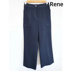 Rene　ルネ　パンツ　日本製　36    濃紺　カジュアル　送料込み   6466378のサムネイル